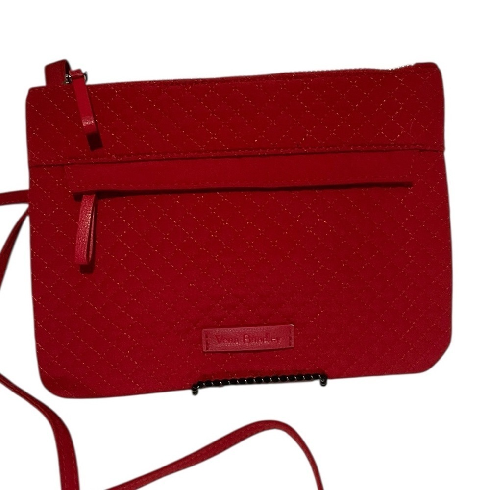 Vera Bradley Cardinal Red Crossbody Wristlet Bag